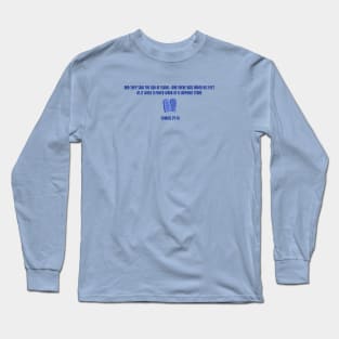 The Ten Commandments Exodus 24:10 Bible Verse Long Sleeve T-Shirt